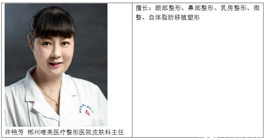 許艷芳 郴州唯美醫(yī)療整形醫(yī)院