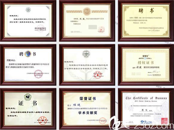 程建院長的榮譽(yù)證書 程建院長的榮譽(yù)證書