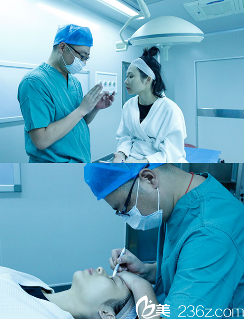 南寧東方劉剛雙眼皮手術(shù)過程圖