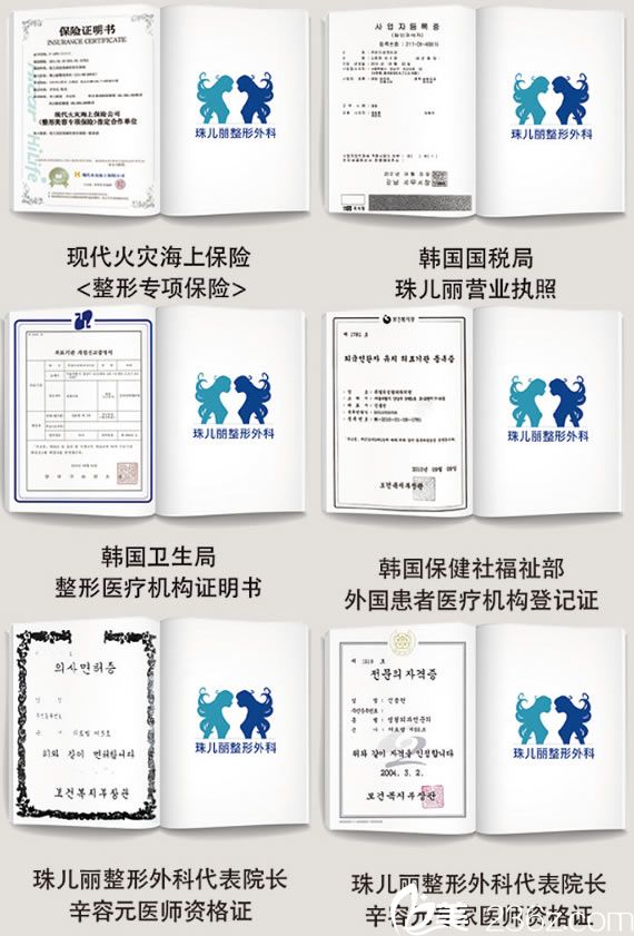 珠兒麗的醫(yī)療資質(zhì)證書