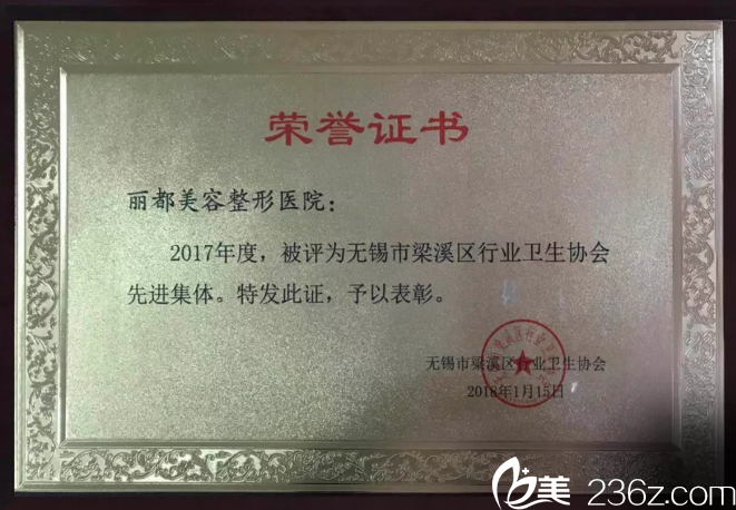 無錫麗都榮獲先進(jìn)集體稱號(hào)