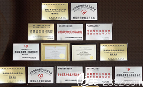 安徽蚌埠國色整形美容醫(yī)院所獲榮譽(yù)