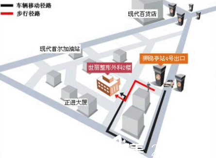 世麗整形外科醫(yī)院到訪(fǎng)路線(xiàn)圖 世麗整形外科醫(yī)院到訪(fǎng)路線(xiàn)圖