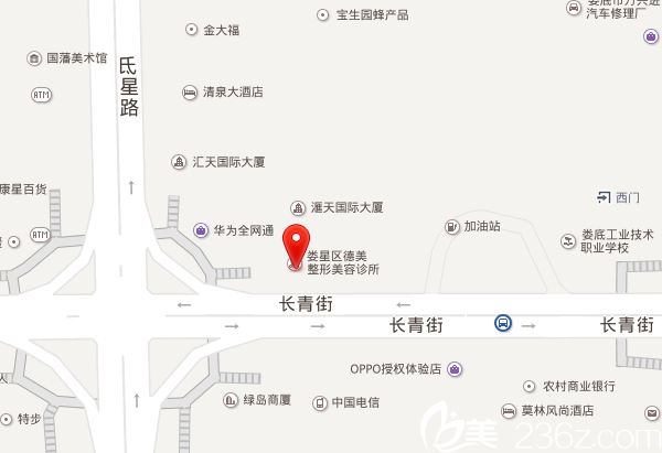 婁底德美整形醫(yī)院地理位置