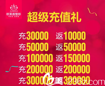 歐美蓮整形醫(yī)院充值禮價格表圖