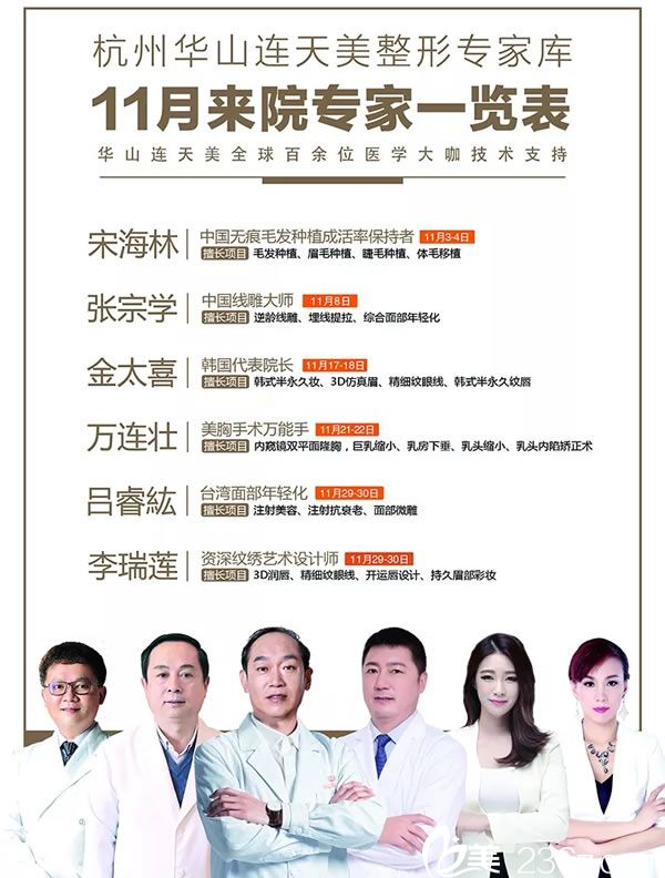 連天美11特邀醫(yī)生坐診時(shí)間表 連天美11特邀醫(yī)生坐診時(shí)間表