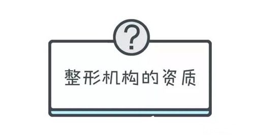 整形機(jī)構(gòu)的資質(zhì)