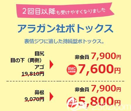 品川美容外科瘦臉除皺注射：美國Allergan公司生產(chǎn)的