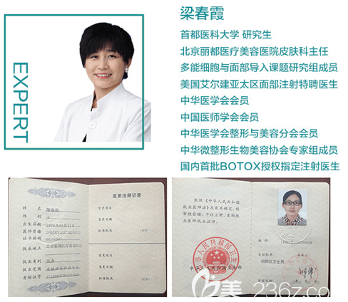 北京米蘭柏羽麗都梁春霞醫(yī)生