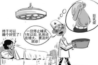 有關(guān)巨乳癥患者的漫畫(huà)