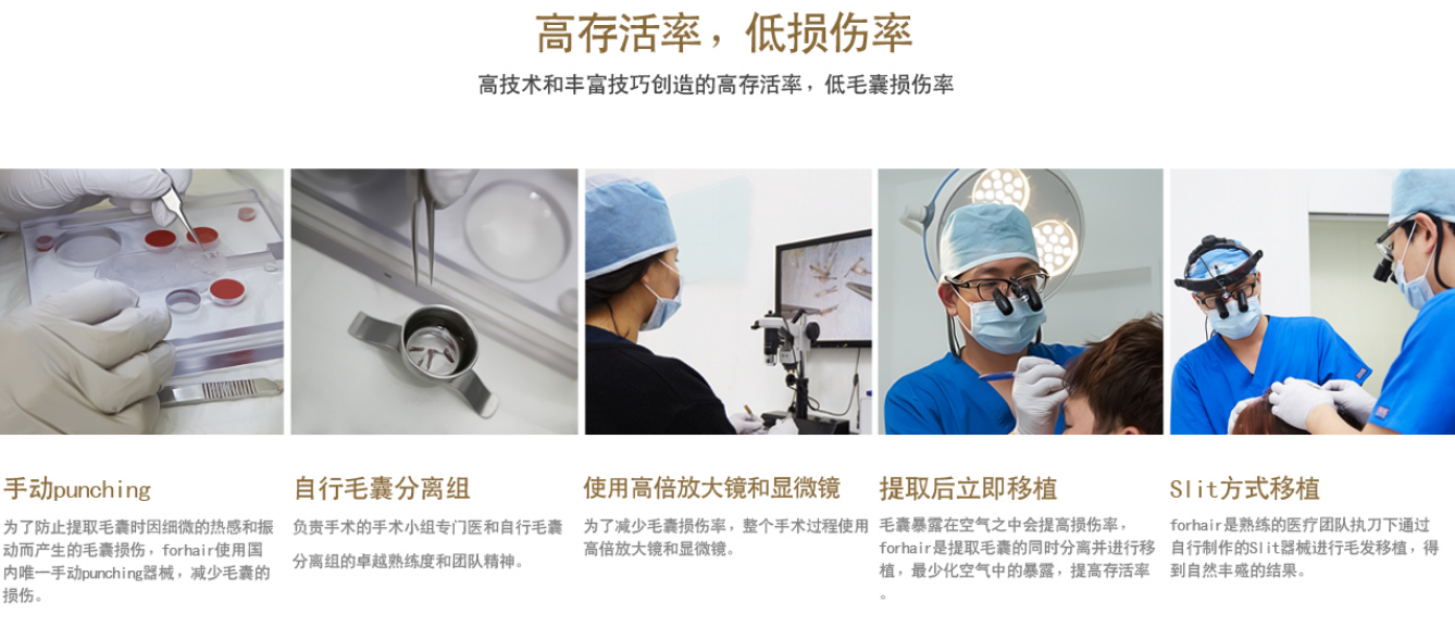 韓國forhair植發(fā)醫(yī)院頭發(fā)種植過程