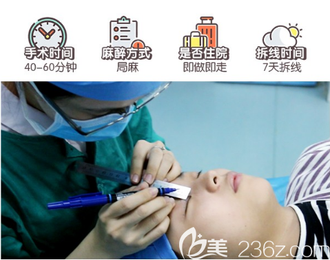 中山韓妃李光琴雙眼皮手術(shù)過程圖