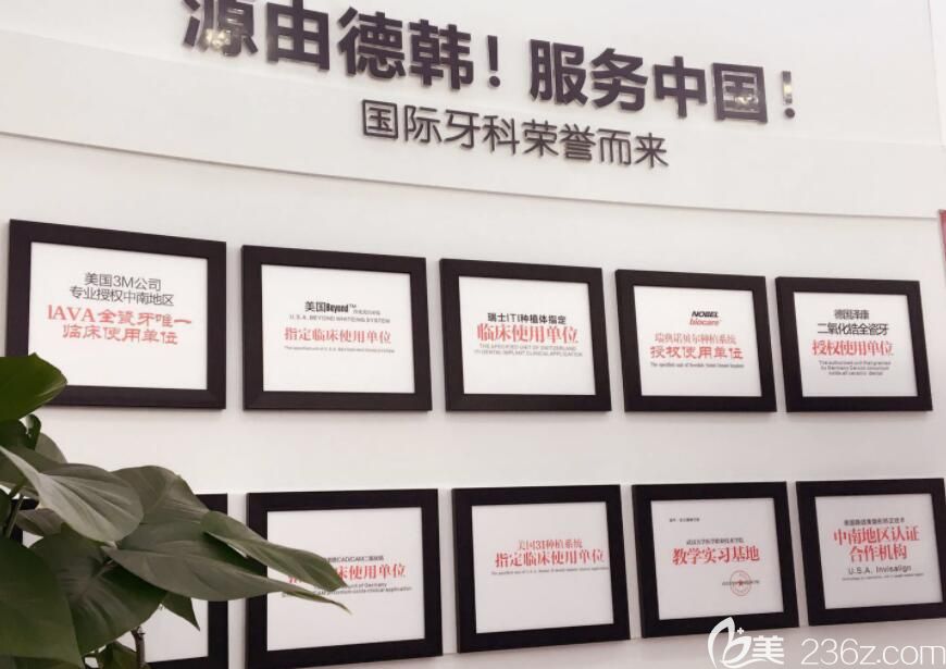 武漢德韓口腔部分榮譽圖 武漢德韓口腔部分榮譽圖