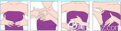 光面假體隆胸術(shù)后按摩手法圖