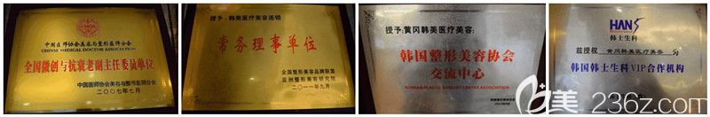 黃岡韓美醫(yī)療美容診所榮譽