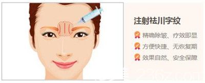 注射自體脂肪或玻尿酸去川字紋