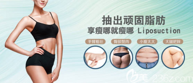 吸脂手術(shù)部位示意圖