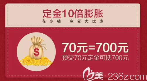 武漢壹加壹整形定金10倍膨脹