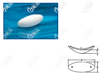 非思挺膨體下巴假體ePTFE-Coated  Curvilinear  Chin系列