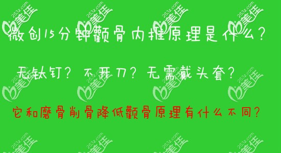 微創(chuàng)15分鐘顴骨內(nèi)推原理是什么？