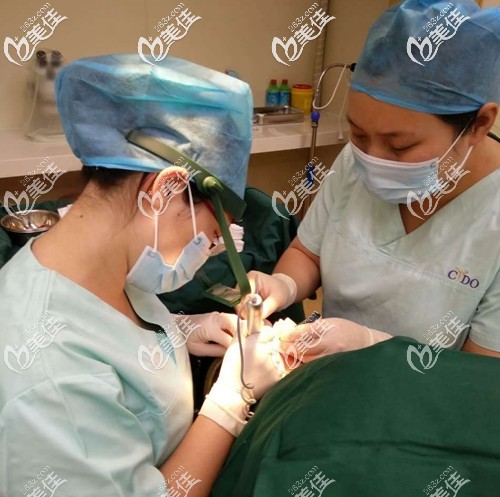 毛發(fā)移植手術(shù)中的侯佳琪 毛發(fā)移植手術(shù)中的侯佳琪