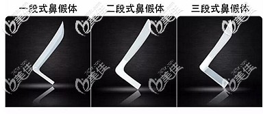 艷冠鼻假體的三種規(guī)格