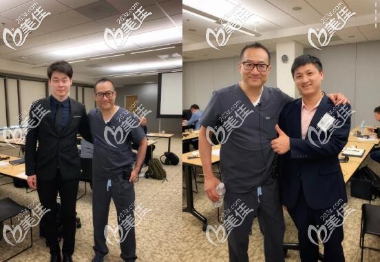 我院程龍醫(yī)生夏長龍院長和美學種植大師Joseph Kan合影 我院程龍醫(yī)生夏長龍院長和美學種植大師Joseph Kan合影