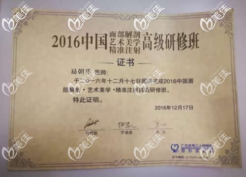 易朝華醫(yī)生榮譽(yù)展示 易朝華醫(yī)生榮譽(yù)展示