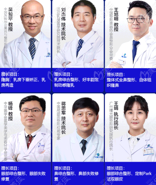 廣州曙光雙眼皮隆鼻隆胸醫(yī)生合影