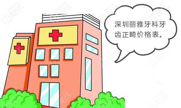 深圳麗雅口腔的矯正牙收費價目表來敲門啦！