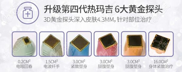 維多利亞整形擁有多種熱瑪吉探頭