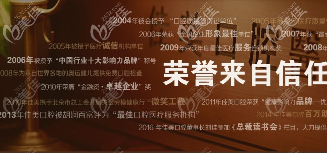 北京佳美口腔榮譽(yù)