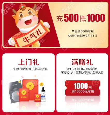 藝星整形充值活動