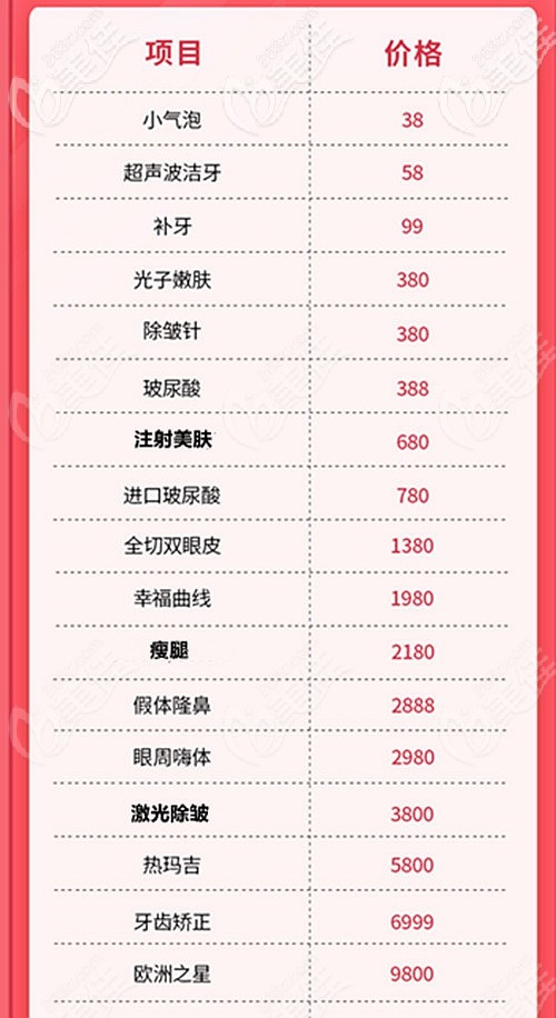 福州格萊美微整形項(xiàng)目?jī)?yōu)惠