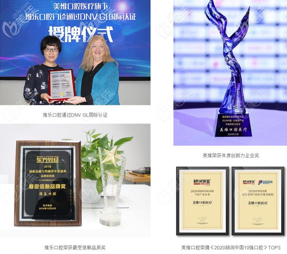 維樂口腔所榮獲的諸多榮譽(yù) 維樂口腔所榮獲的諸多榮譽(yù)