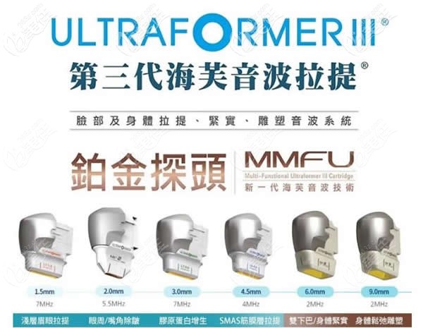 第三代海芙音波拉皮6個探頭圖片