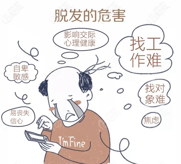 脫發(fā)給發(fā)友們?cè)斐傻奈:? alt=