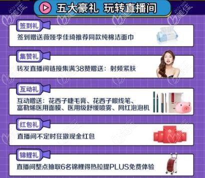 海南華美直播間五大豪禮明細